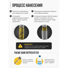 Шумоизоляция для труб набор SGM PREMIUM для всех типов труб. Звукоизоляция сантехники, канализации 110, стояка. Для ванной и кухни